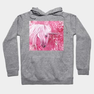 Unicorn - Humble Unicorn - pink bowing Unicorn Hoodie